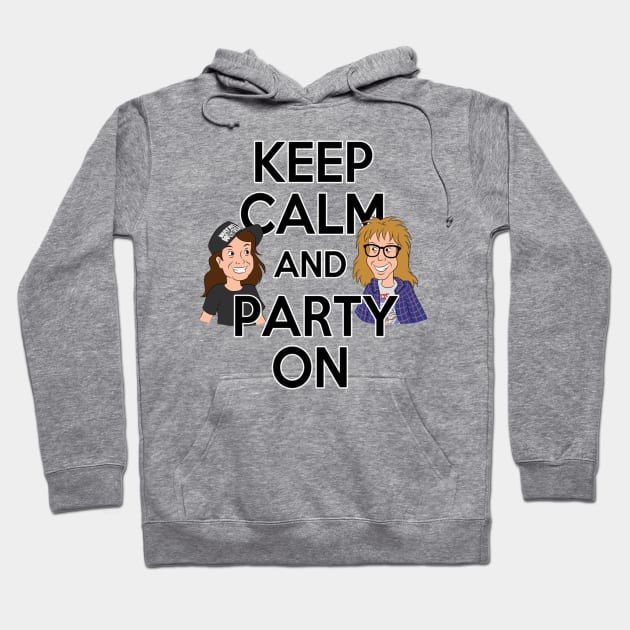 Keep Calm and Party On Hoodie by Ellador